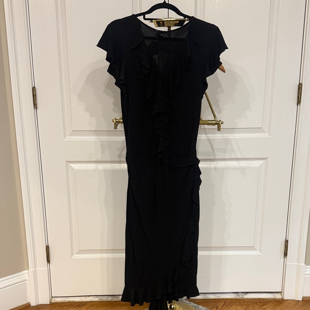 Moda International Black and Red Sheath Dress